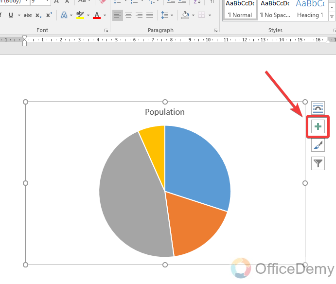 How to make a chart in Microsoft Word 14