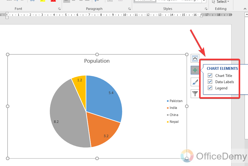 How to make a chart in Microsoft Word 15