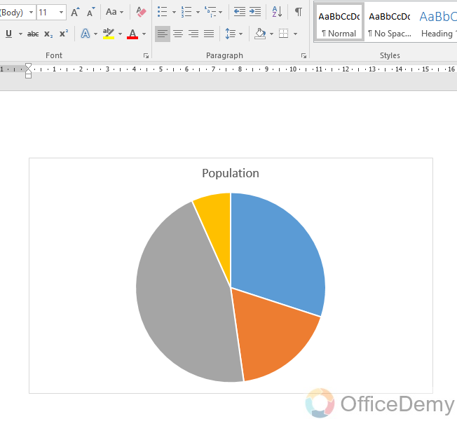 How to make a chart in Microsoft Word 7