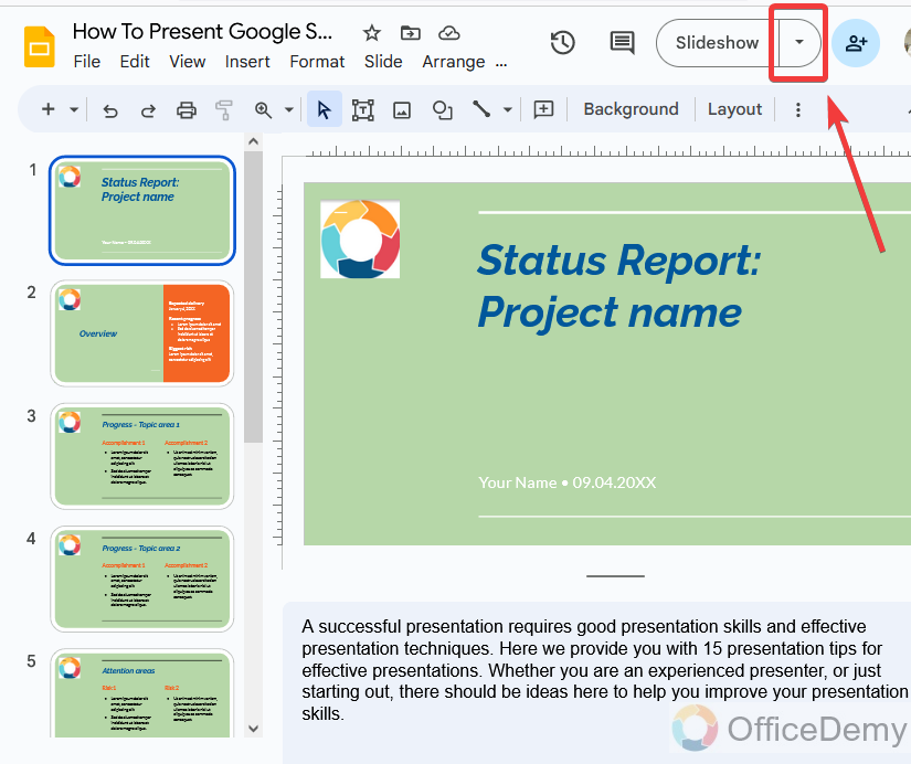 How to present Google slides on Zoom with speaker notes 5