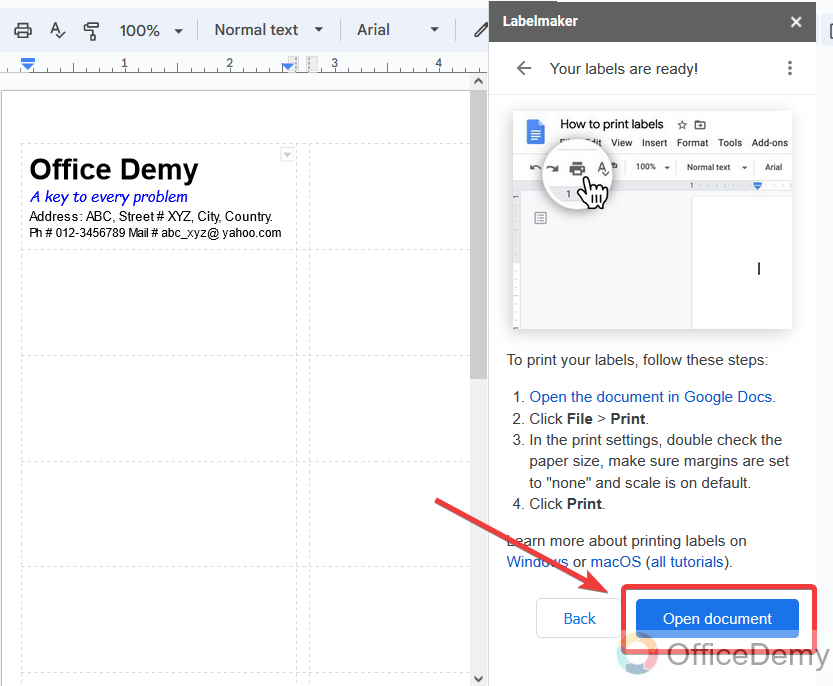How to print labels from google docs 17