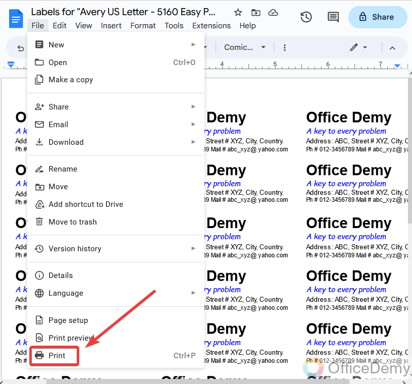 How to print labels from google docs 19