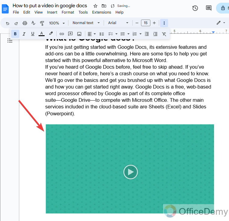 How to put a video in google docs 10