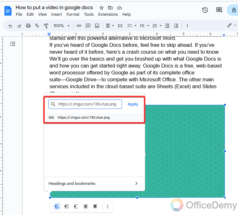 How to put a video in google docs 12