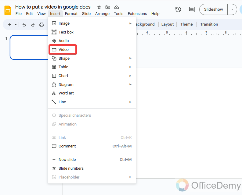 How to put a video in google docs 15
