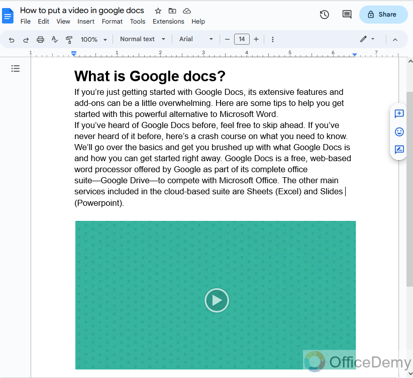 How to put a video in google docs 24