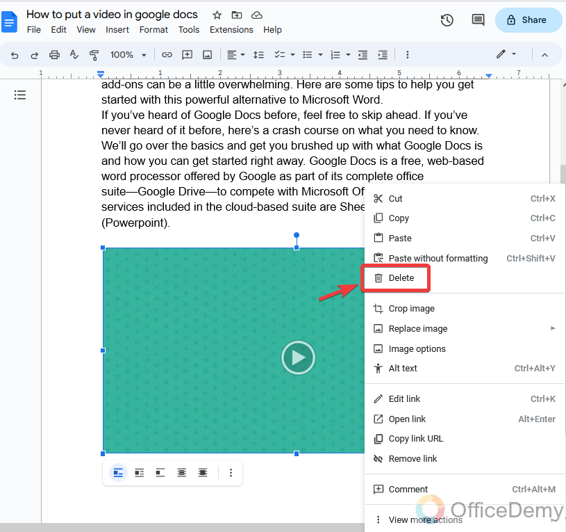 How to put a video in google docs 25