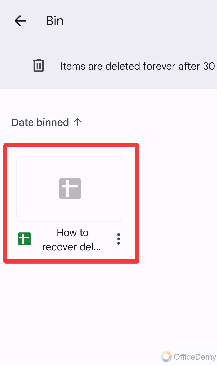 How to recover deleted Google sheets 16