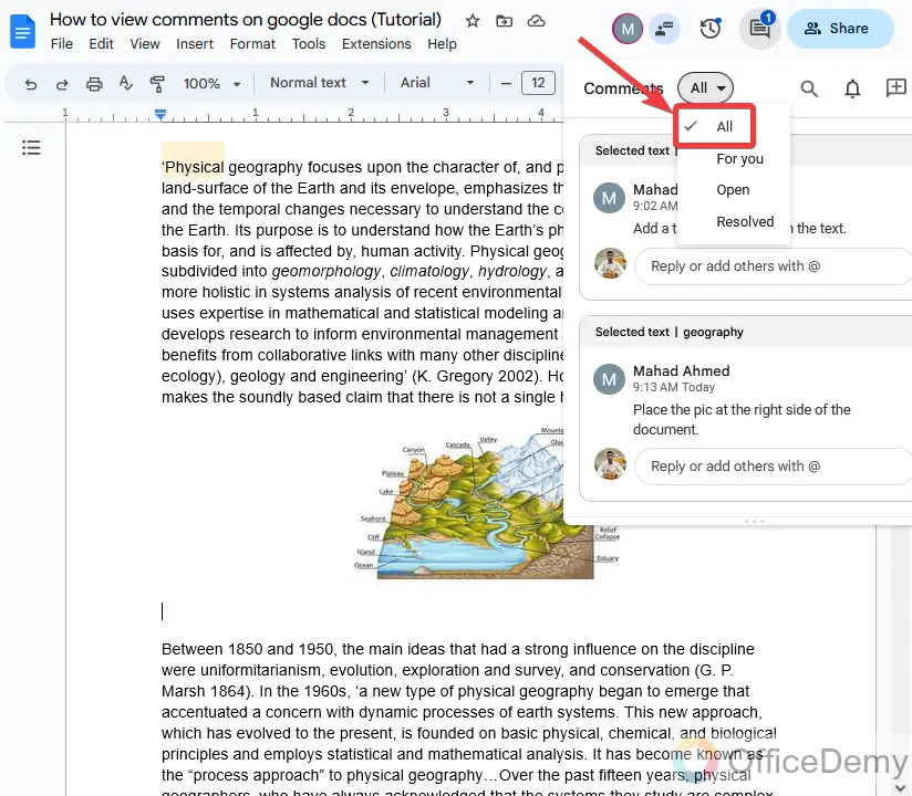 How to view comments on google docs 4