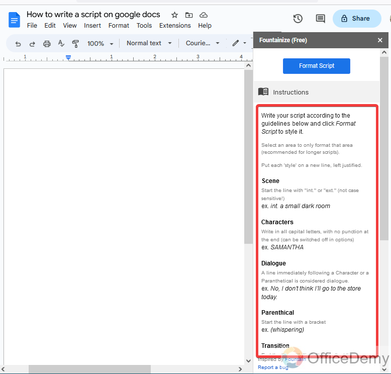 How to write a script on google docs 10