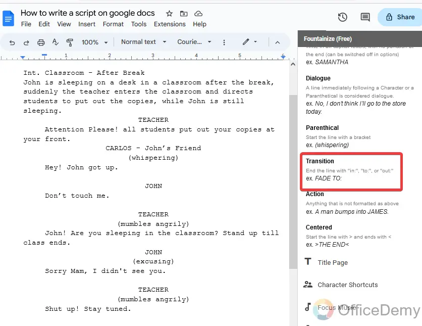 How to write a script on google docs 17