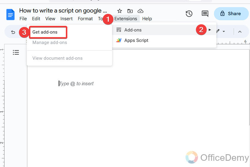 How to write a script on google docs 2