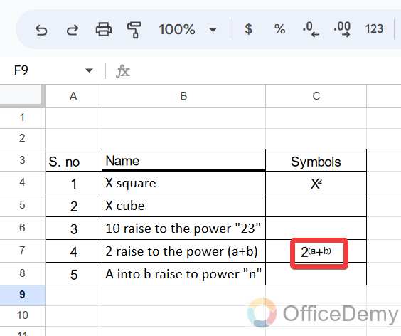how to add an exponent in google sheets 17