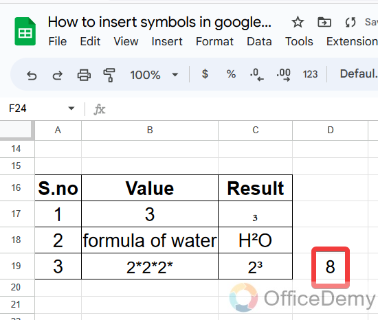 how to add an exponent in google sheets 23