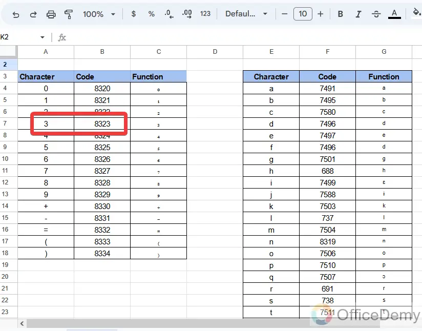 how to add an exponent in google sheets 5