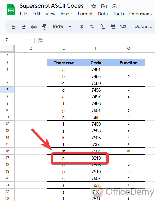 how to add an exponent in google sheets 8