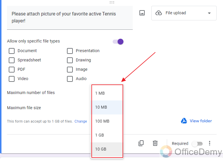 Does google forms allow attachments 20