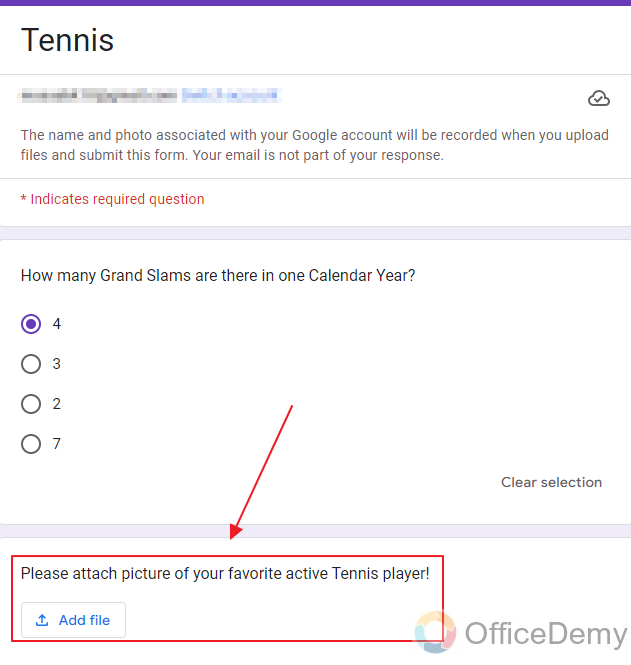 Does google forms allow attachments 27