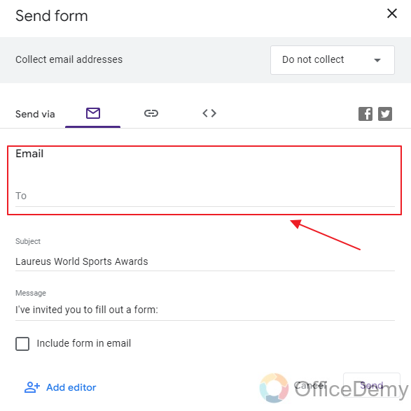 How do I send a google form to a group or multiple emails 24
