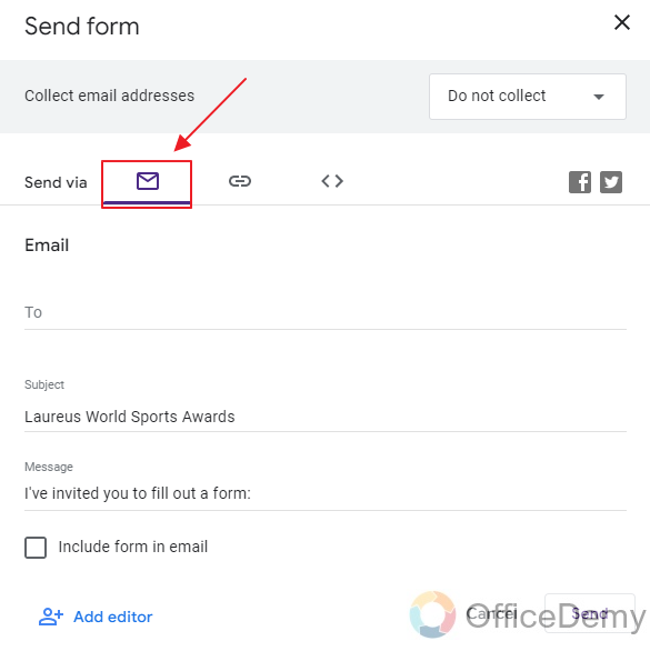 How do I send a google form to a group or multiple emails 8