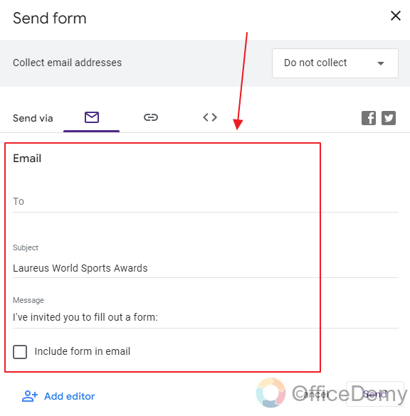How do I send a google form to a group or multiple emails 9