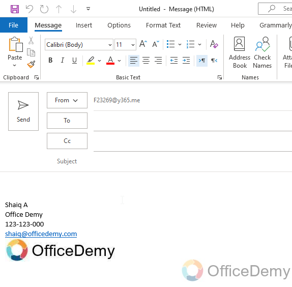 How to Add Gif to Outlook Email 1