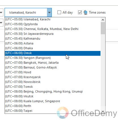 How to Change Timezone in Outlook 11