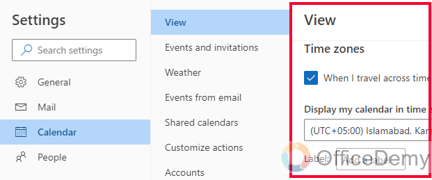 How to Change Timezone in Outlook 16