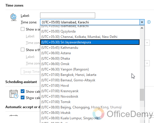 How to Change Timezone in Outlook 5