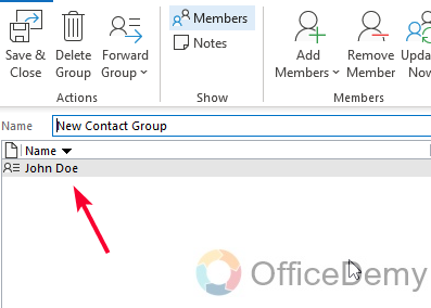 How to Create Distribution List in Outlook 14