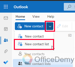 How to Create Distribution List in Outlook 17
