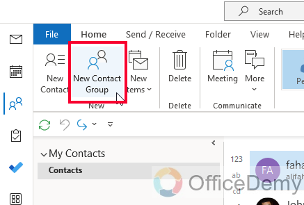 How to Create Distribution List in Outlook 3