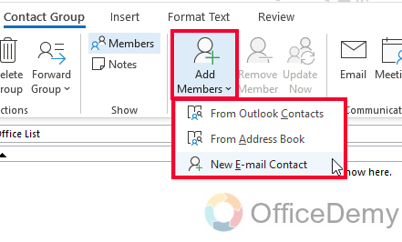 How to Create Distribution List in Outlook 5