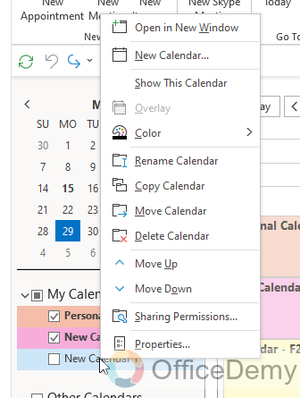 How to Delete Calendar in Outlook 4