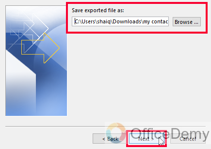 How to Export Outlook Contacts to Excel 10