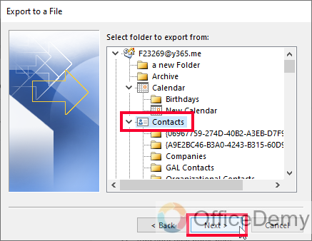 How to Export Outlook Contacts to Excel 7
