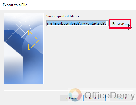 How to Export Outlook Contacts to Excel 8