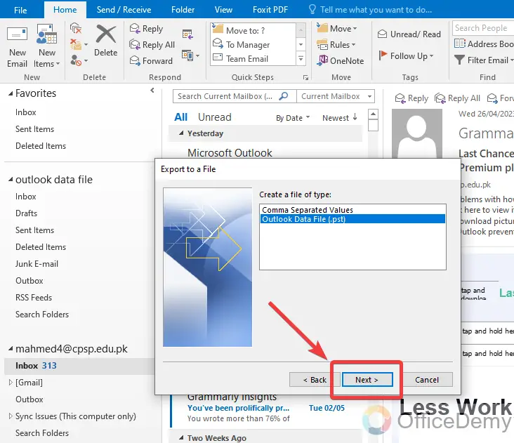 How to Export Outlook Emails 12