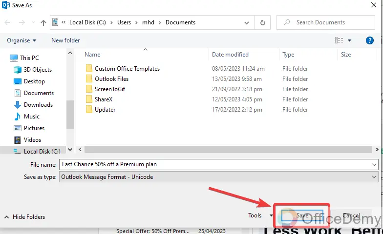 How to Export Outlook Emails 5