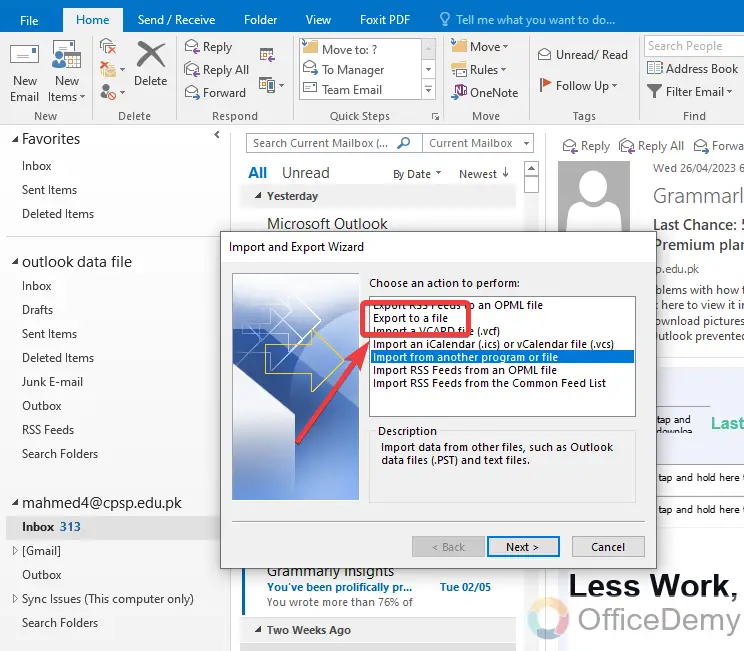 How to Export Outlook Emails 9