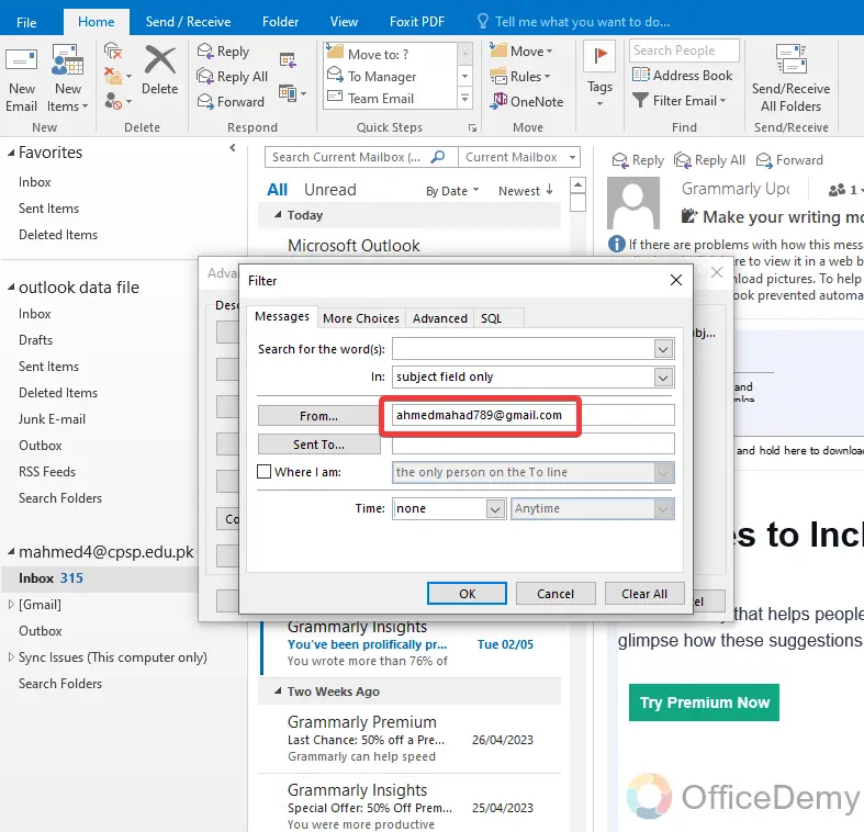 How to Filter Emails in Outlook 9