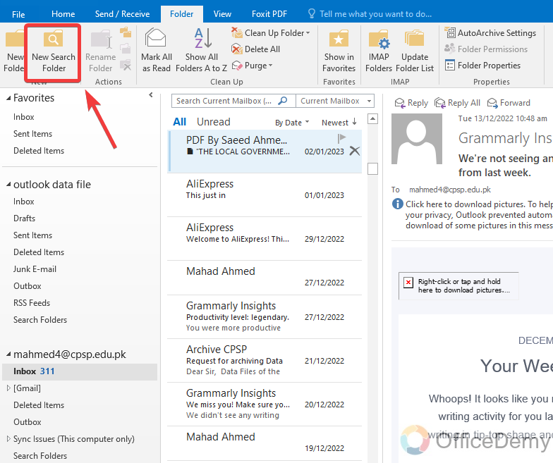 How to Find Unread Emails in Outlook 10
