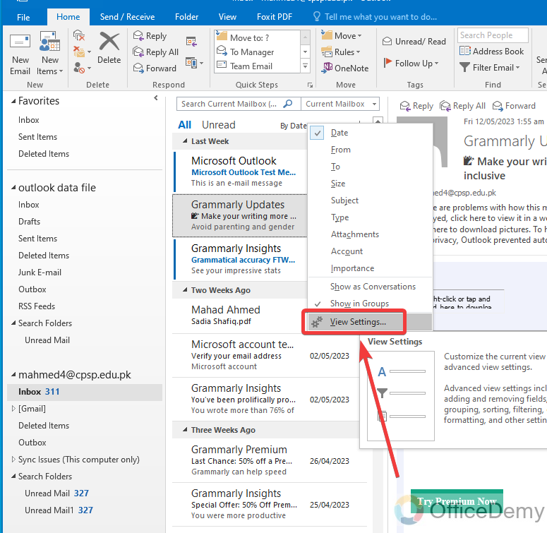 How to Find Unread Emails in Outlook 15