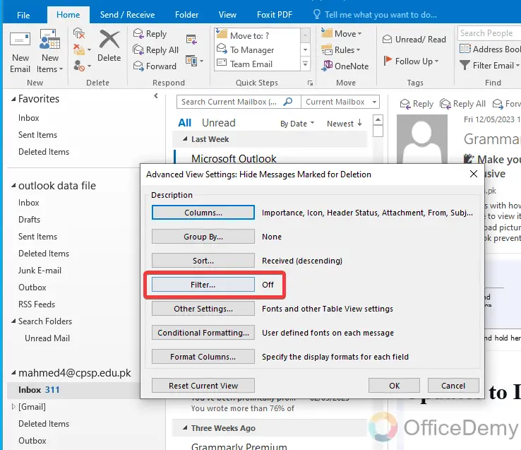 How to Find Unread Emails in Outlook 16