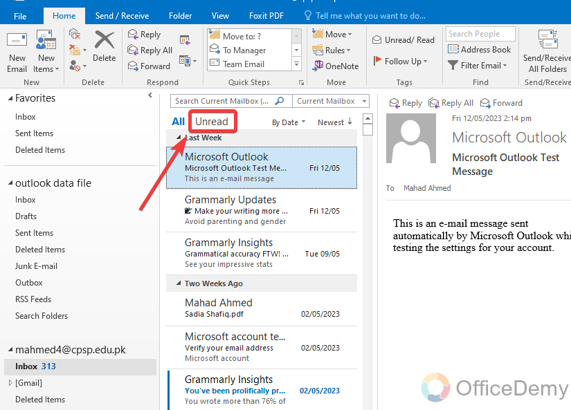 How to Find Unread Emails in Outlook 2