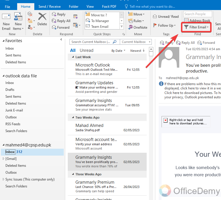 How to Find Unread Emails in Outlook 5