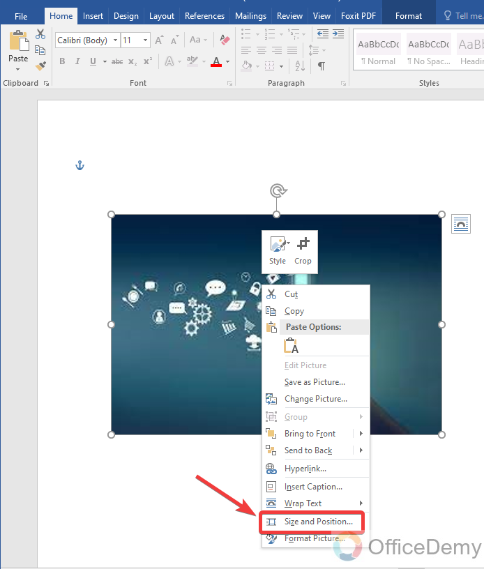 How to Flip an Image in Microsoft Word 12