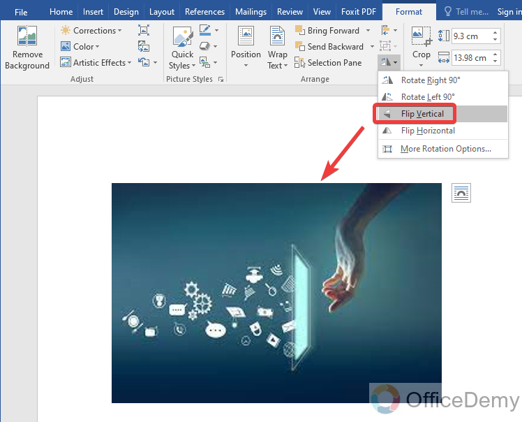 How to Flip an Image in Microsoft Word 6
