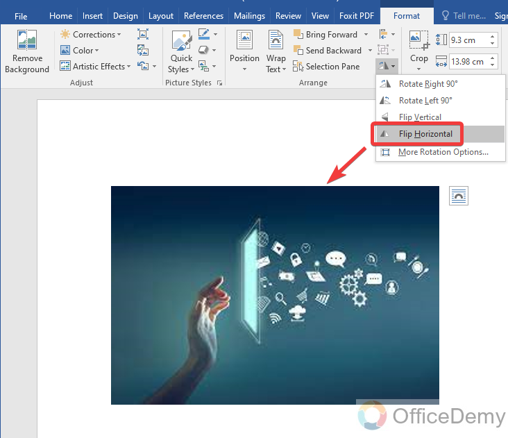 How to Flip an Image in Microsoft Word 7