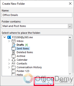How to Make Folders in Outlook 12